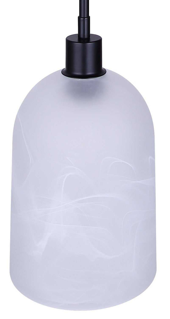 Marek One Light Pendant in Matte Black Canarm Canada