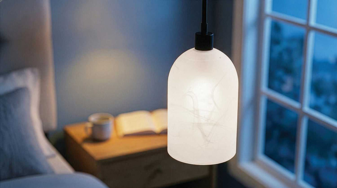 Marek One Light Pendant in Matte Black Canarm Canada