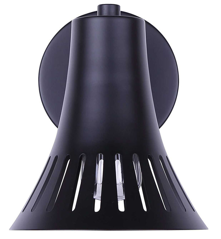 Percy One Light Wall Sconce in Matte Black Canarm Canada