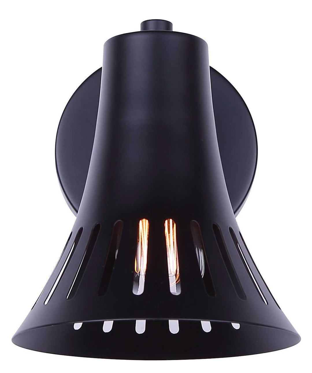 Percy One Light Wall Sconce in Matte Black Canarm Canada