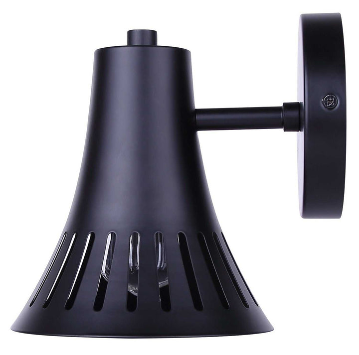 Percy One Light Wall Sconce in Matte Black Canarm Canada