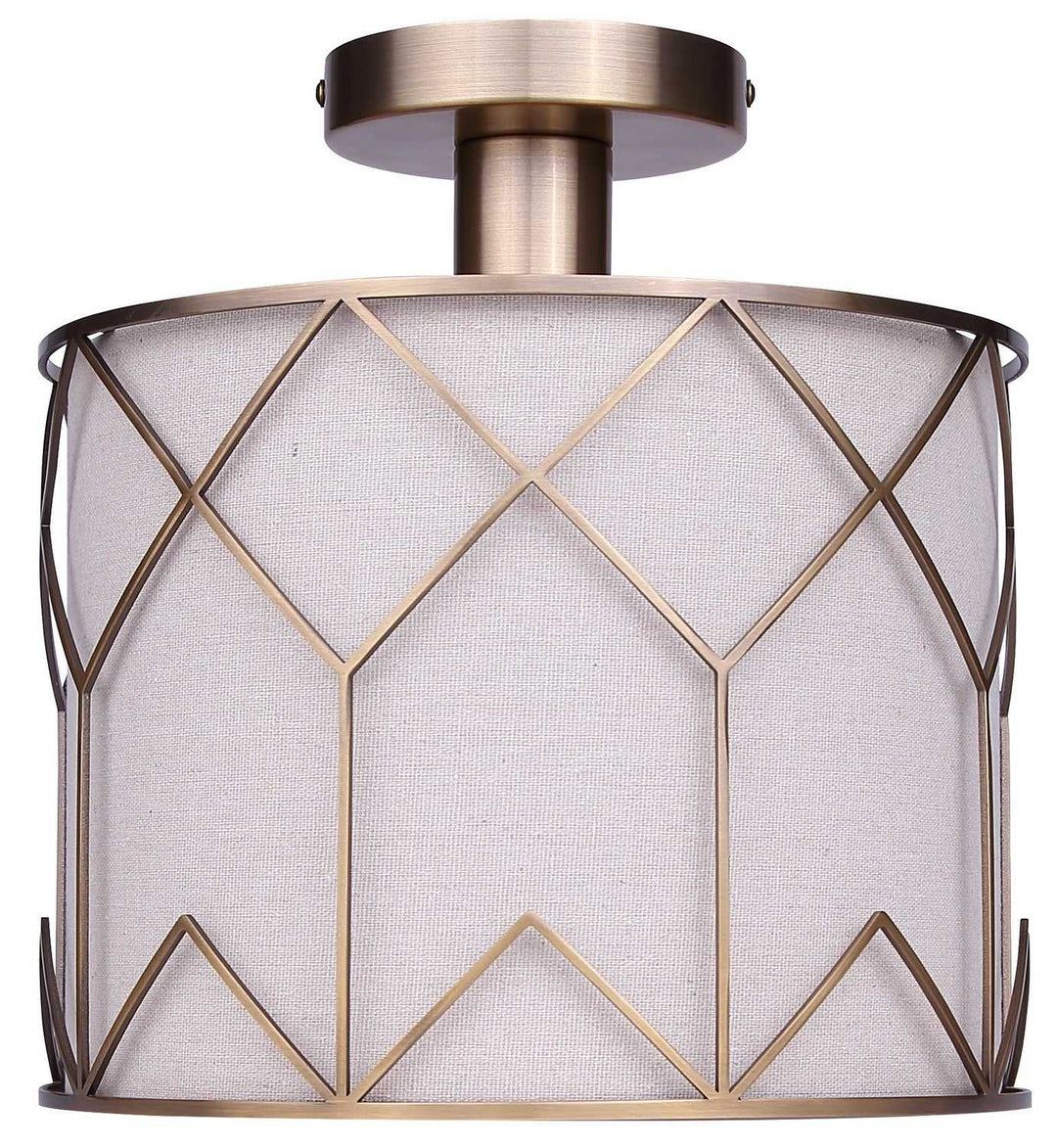 Tulia One Light Semi-Flushmount in Gold Canarm Canada