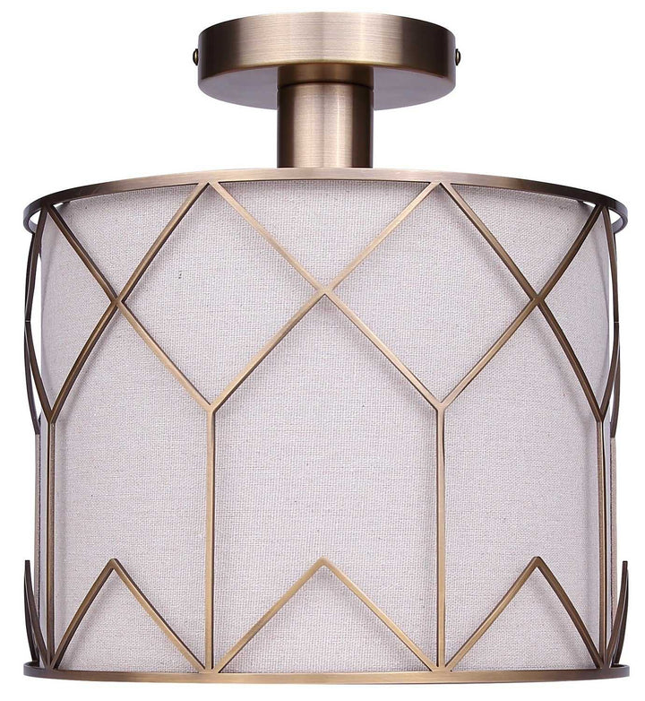 Tulia One Light Semi-Flushmount in Gold Canarm Canada