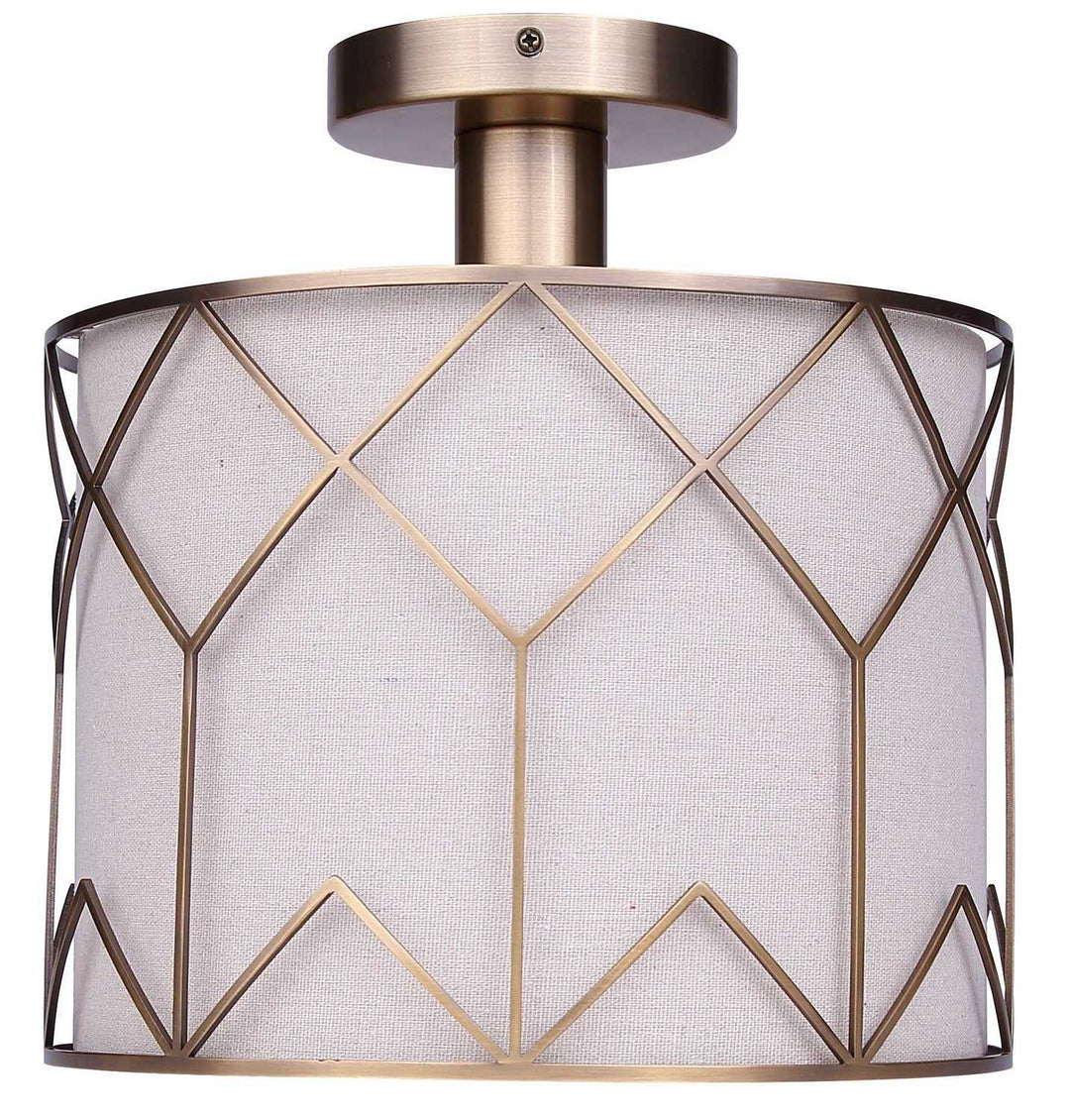 Tulia One Light Semi-Flushmount in Gold Canarm Canada