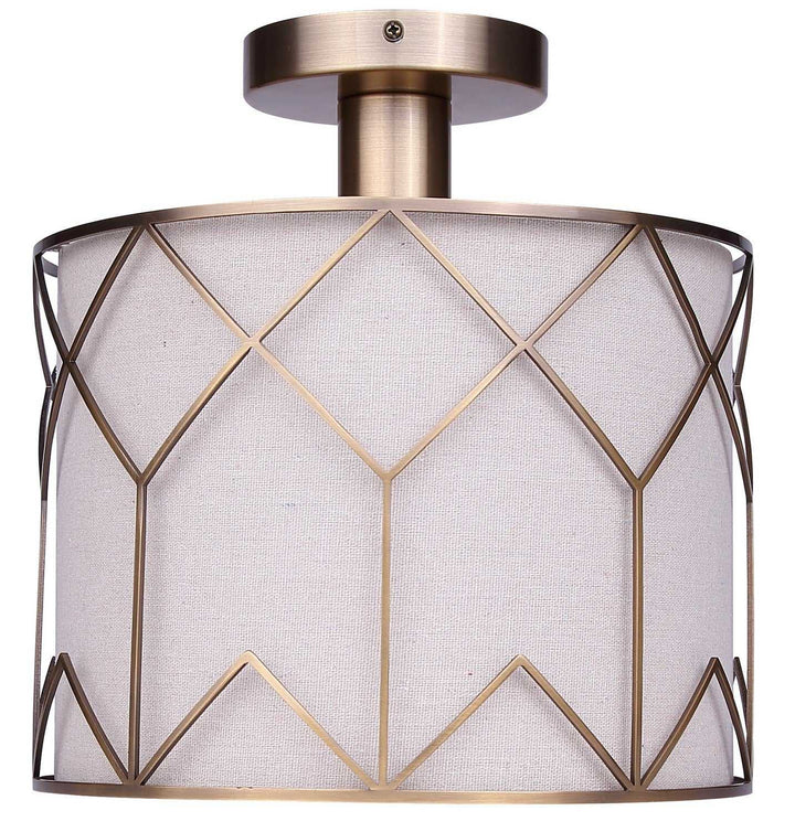 Tulia One Light Semi-Flushmount in Gold Canarm Canada