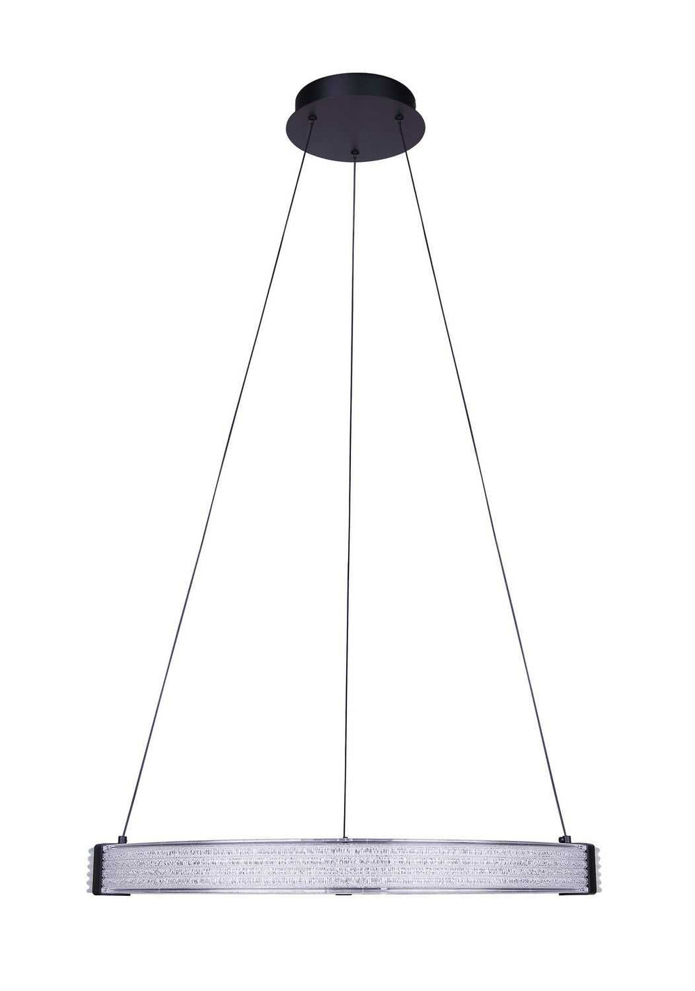 Solace LED Chandelier in Matte Black Canarm Canada