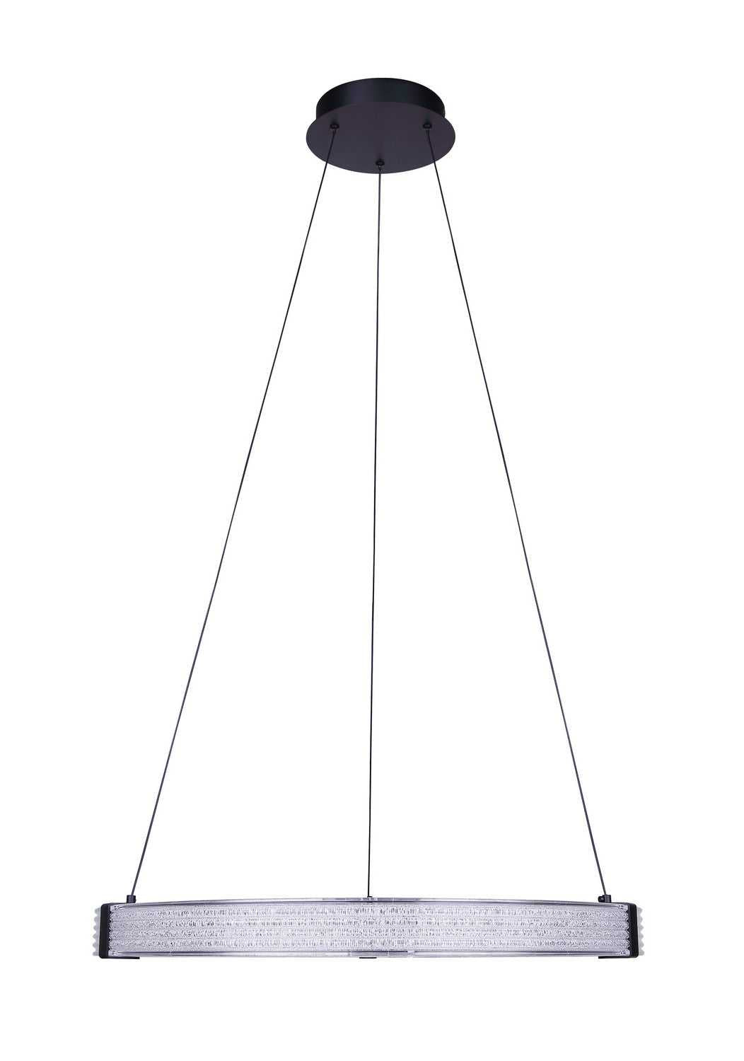 Solace LED Chandelier in Matte Black Canarm Canada