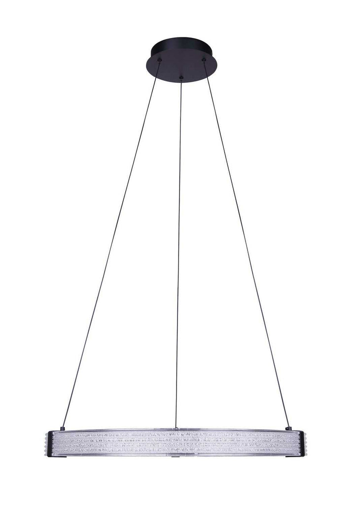Solace LED Chandelier in Matte Black Canarm Canada