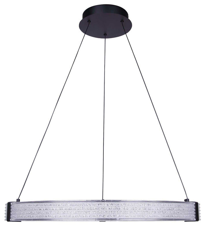 Solace LED Chandelier in Matte Black Canarm Canada