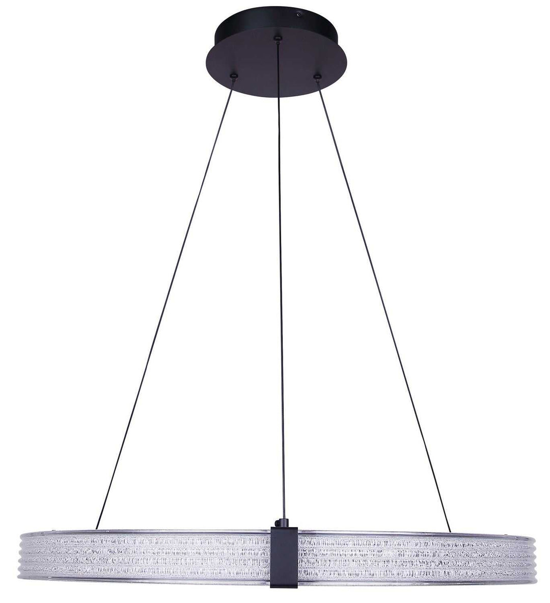 Solace LED Chandelier in Matte Black Canarm Canada