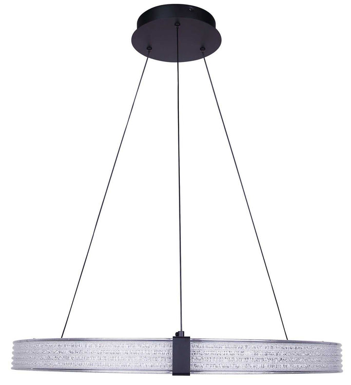 Solace LED Chandelier in Matte Black Canarm Canada
