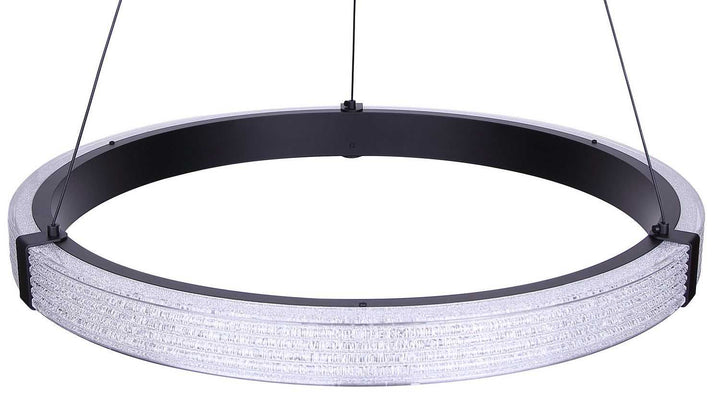 Solace LED Chandelier in Matte Black Canarm Canada