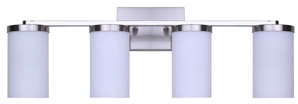 Britton Four Light Vanity in Brushed Nickel Canarm Canada