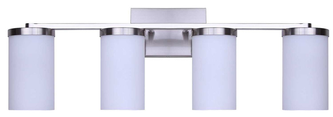 Britton Four Light Vanity in Brushed Nickel Canarm Canada