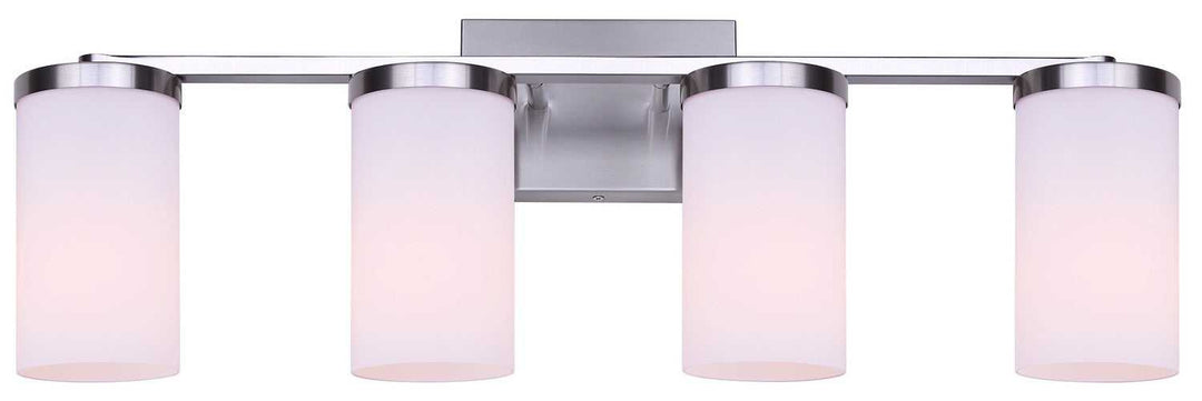 Britton Four Light Vanity in Brushed Nickel Canarm Canada
