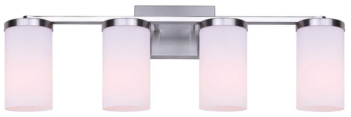 Britton Four Light Vanity in Brushed Nickel Canarm Canada
