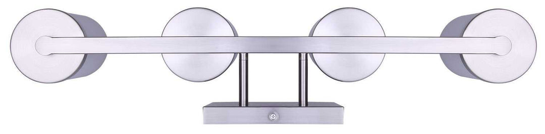 Britton Four Light Vanity in Brushed Nickel Canarm Canada