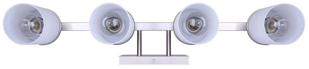 Britton Four Light Vanity in Brushed Nickel Canarm Canada