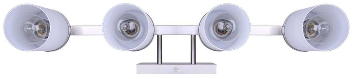 Britton Four Light Vanity in Brushed Nickel Canarm Canada