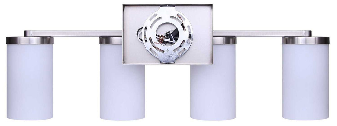 Britton Four Light Vanity in Brushed Nickel Canarm Canada