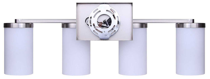 Britton Four Light Vanity in Brushed Nickel Canarm Canada