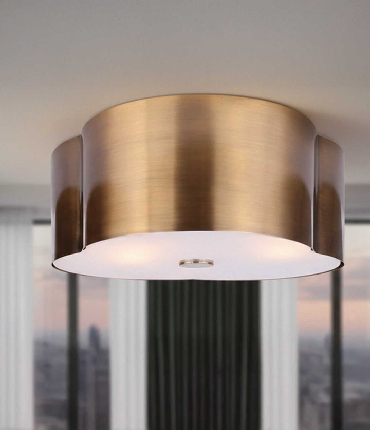 Etta LED Flush Mount in Gold Canarm Canada