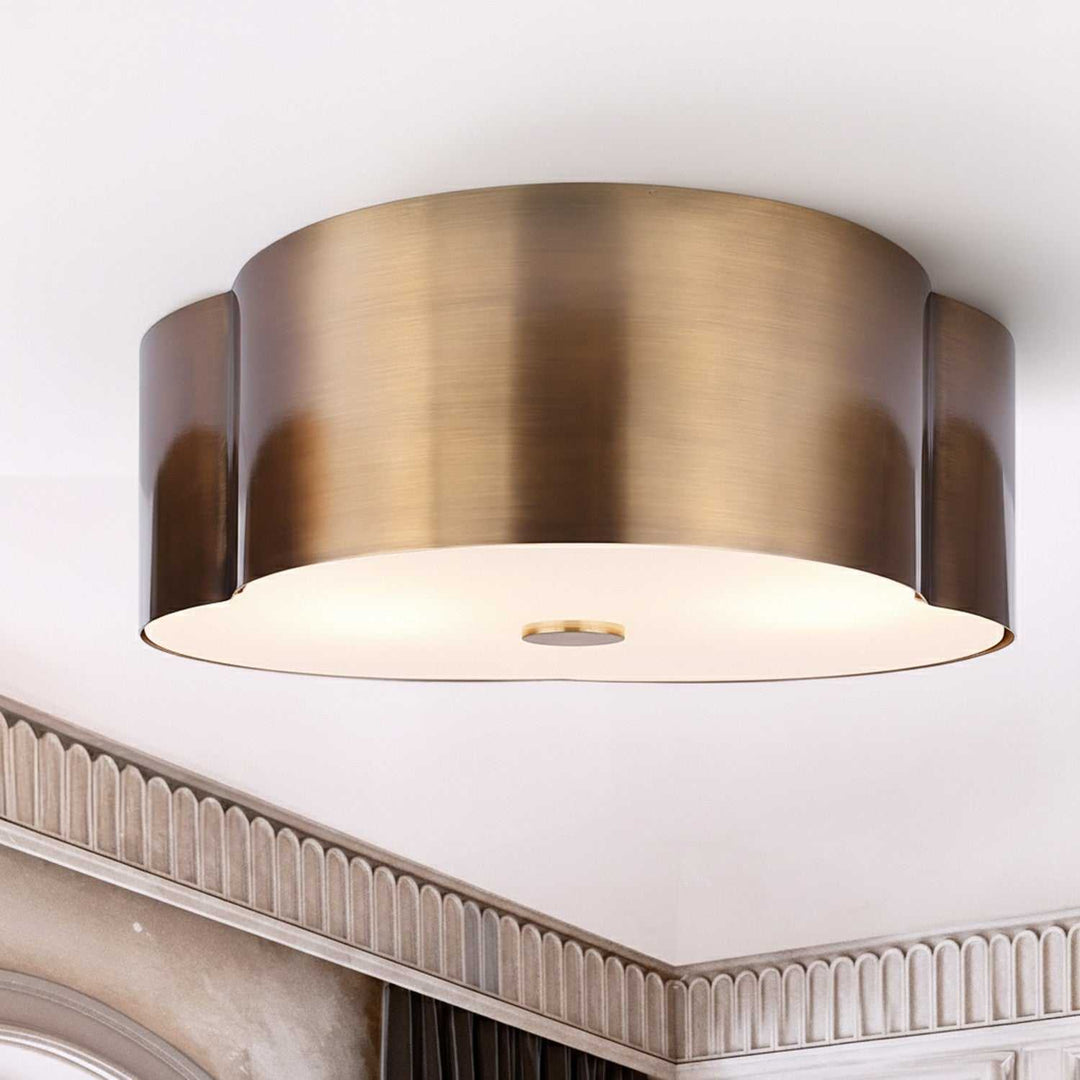 Etta LED Flush Mount in Gold Canarm Canada