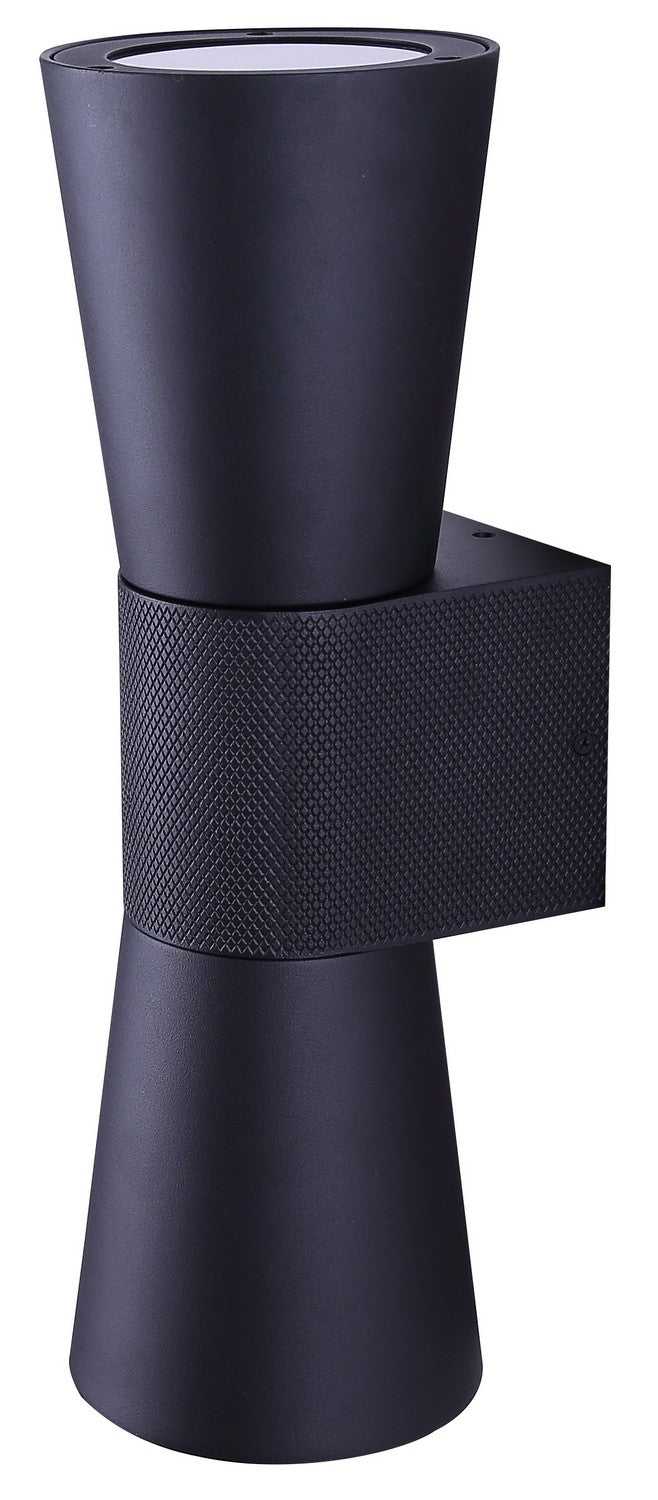 Rami Two Light Outdoor Wall Lantern in Sand Black Canarm Canada
