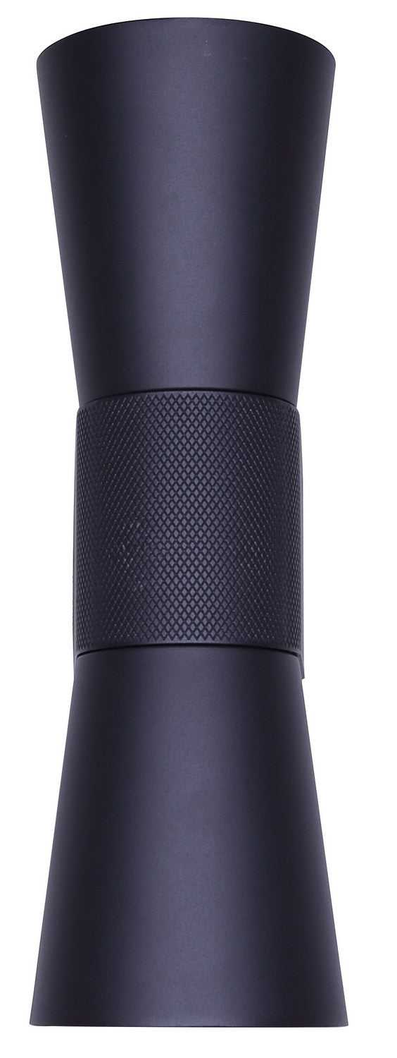 Rami Two Light Outdoor Wall Lantern in Sand Black Canarm Canada