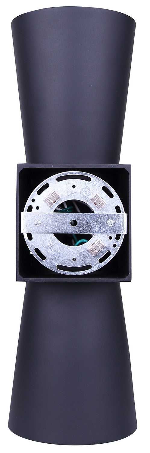 Rami Two Light Outdoor Wall Lantern in Sand Black Canarm Canada