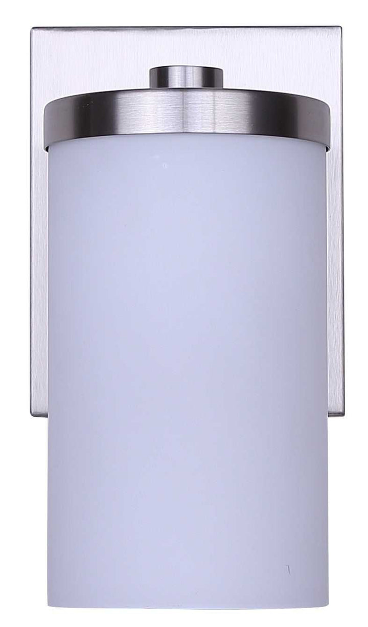 Britton One Light Wall Sconce in Brushed Nickel Canarm Canada