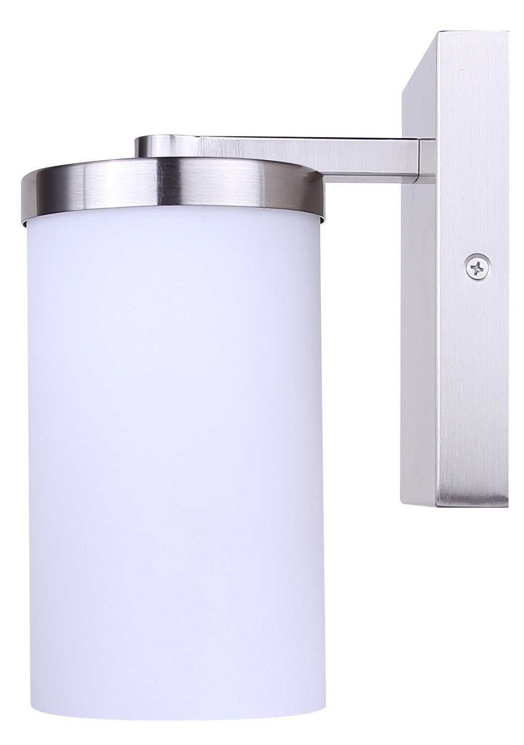 Britton One Light Wall Sconce in Brushed Nickel Canarm Canada