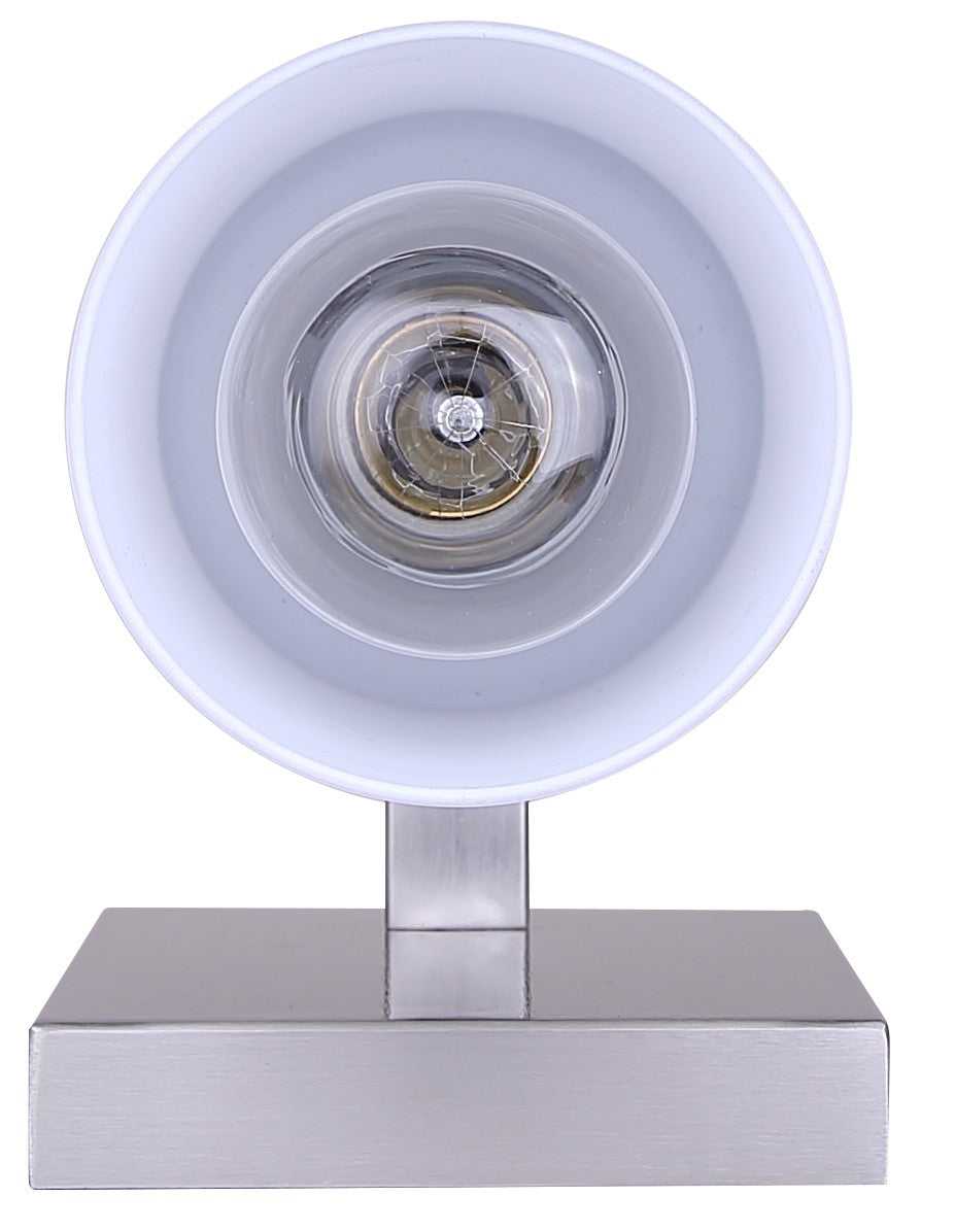 Britton One Light Wall Sconce in Brushed Nickel Canarm Canada
