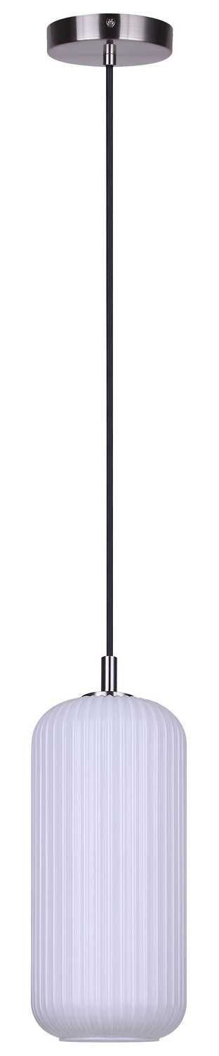 Malek One Light Pendant in Brushed Nickel Canarm Canada