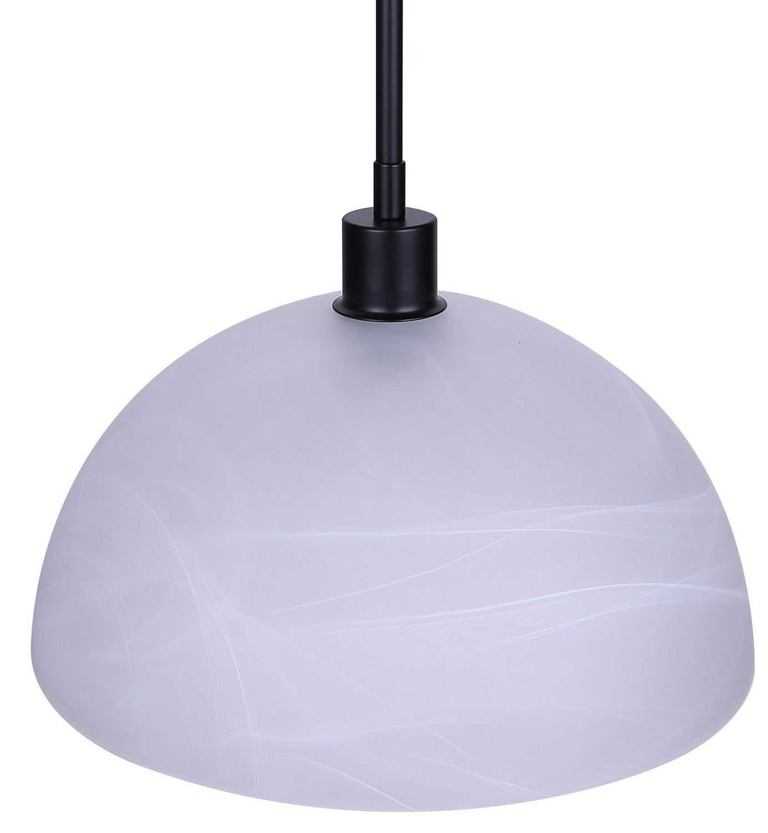Marek One Light Pendant in Matte Black Canarm Canada
