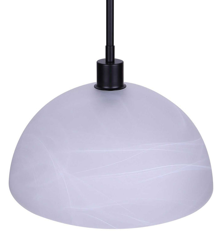 Marek One Light Pendant in Matte Black Canarm Canada