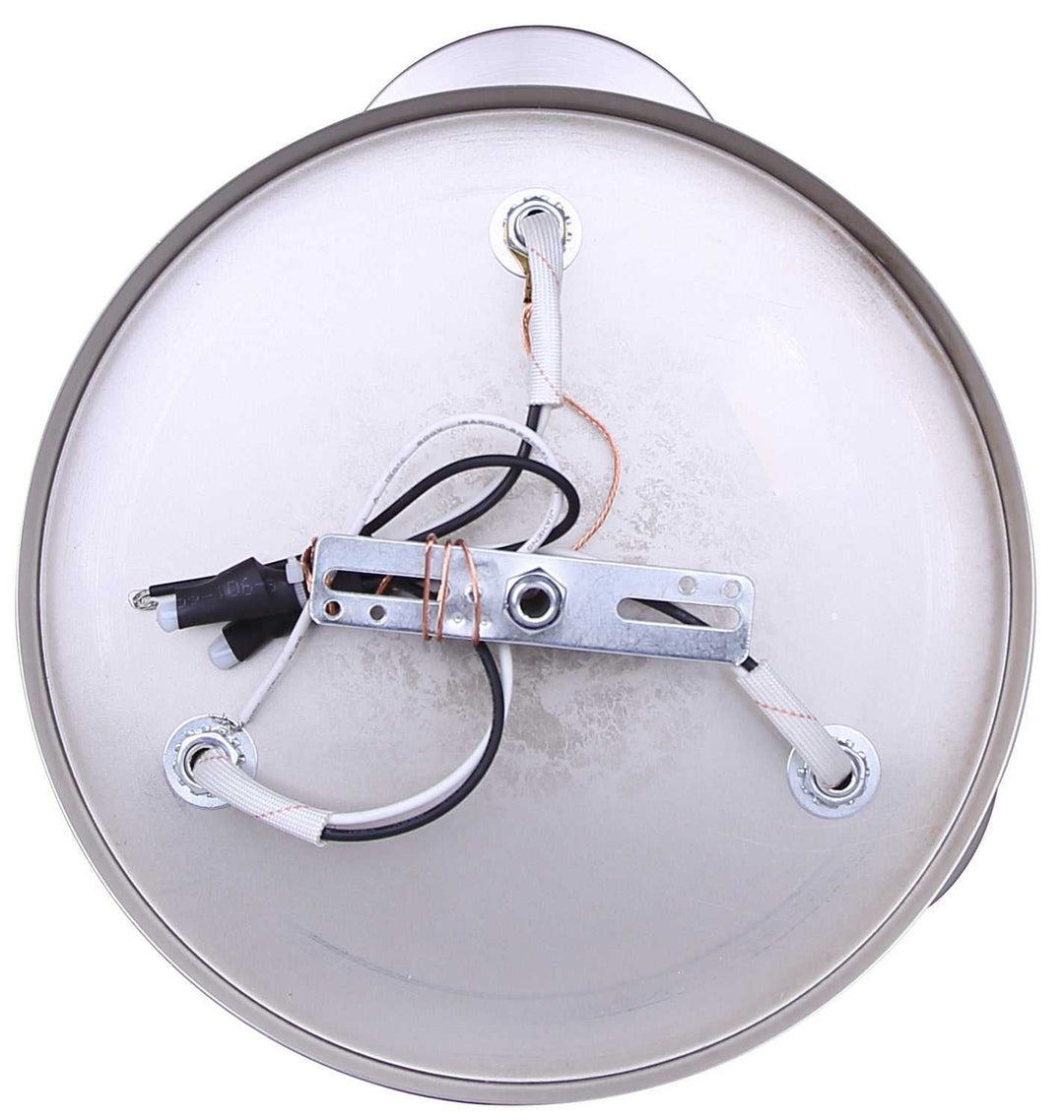 Britton Three Light Semi-Flush Mount in Brushed Nickel Canarm Canada