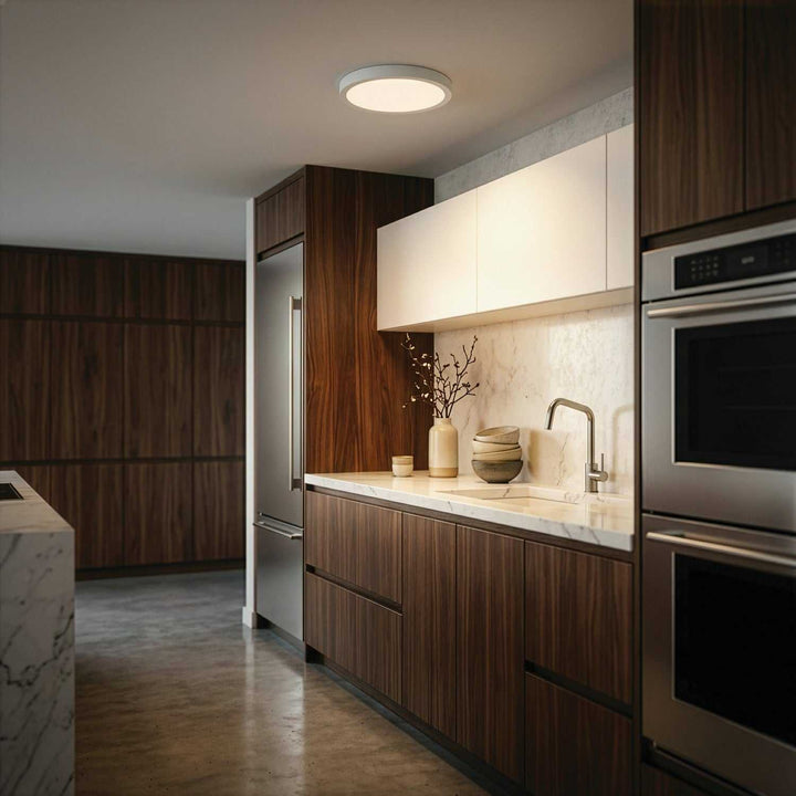 Dl-9F-20Dcw LED Flush Mount in White Canarm Canada
