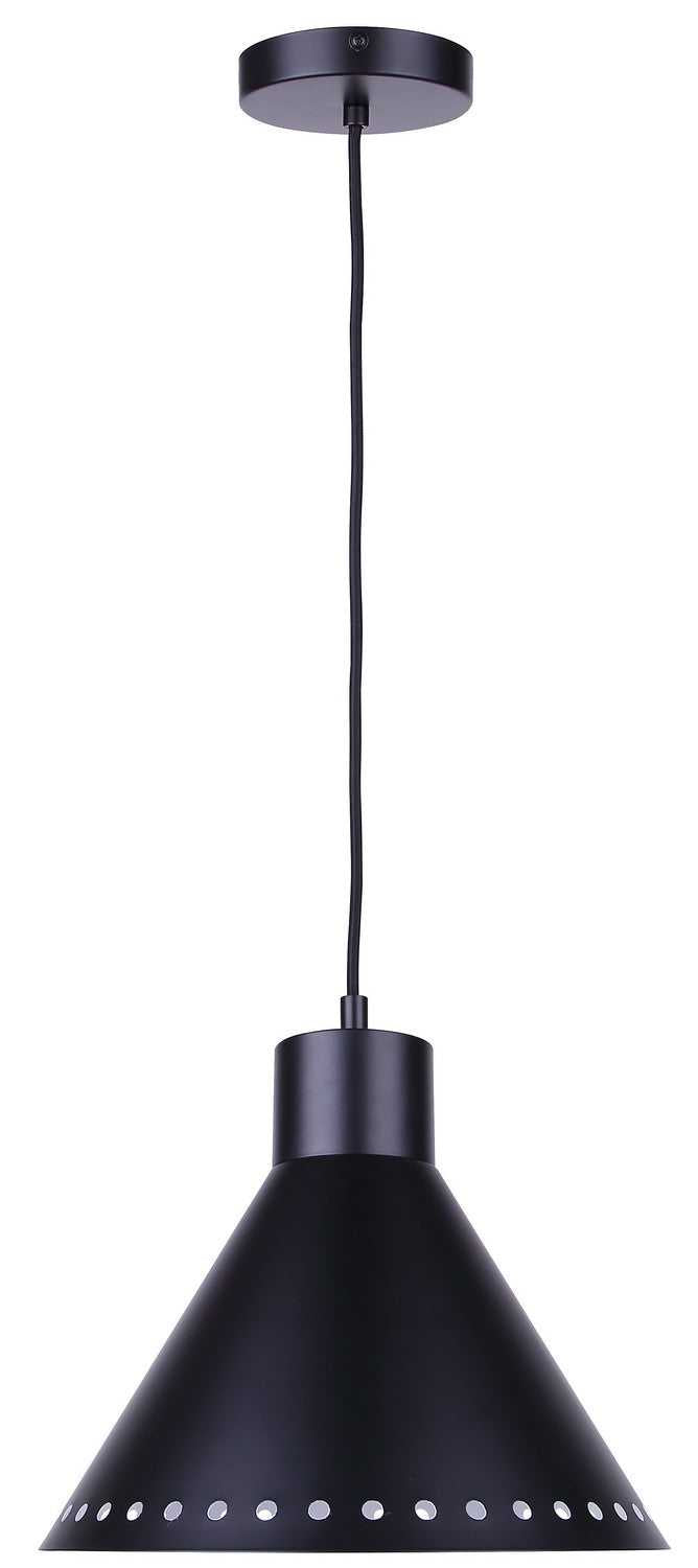 Albie One Light Pendant in Matte Black Canarm Canada