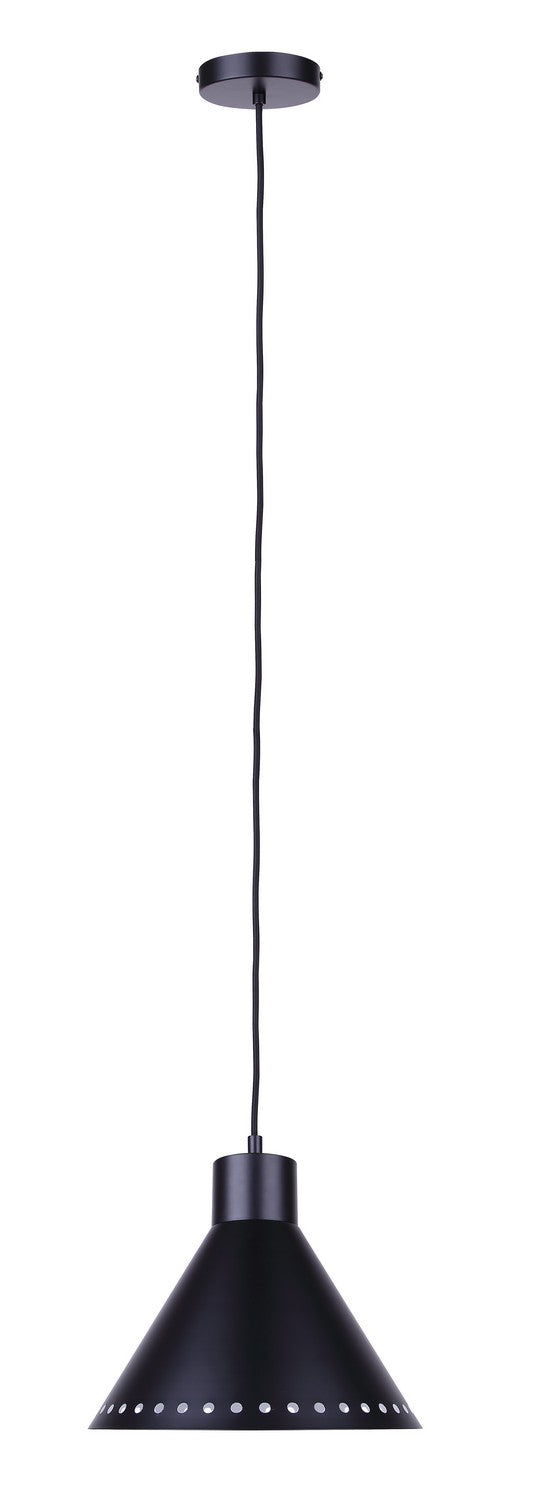 Albie One Light Pendant in Matte Black Canarm Canada
