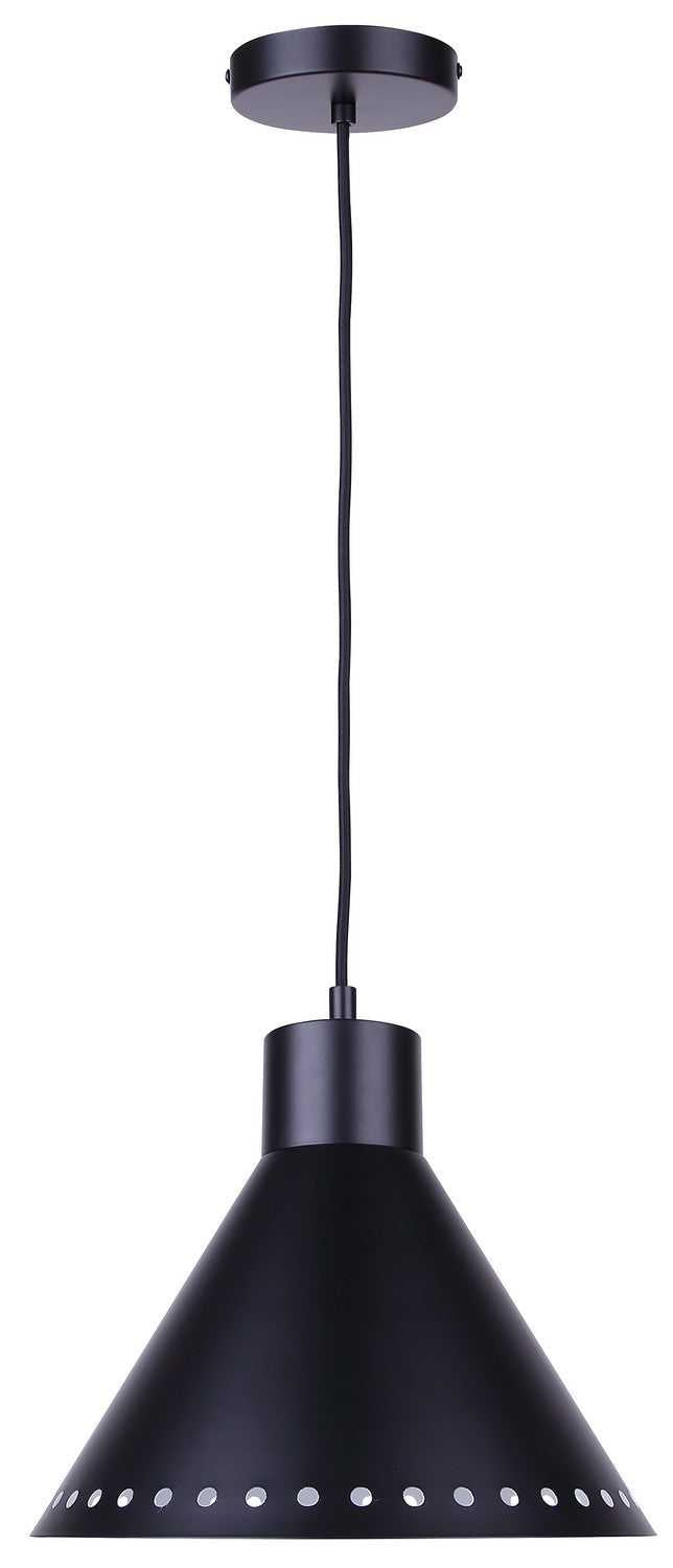Albie One Light Pendant in Matte Black Canarm Canada