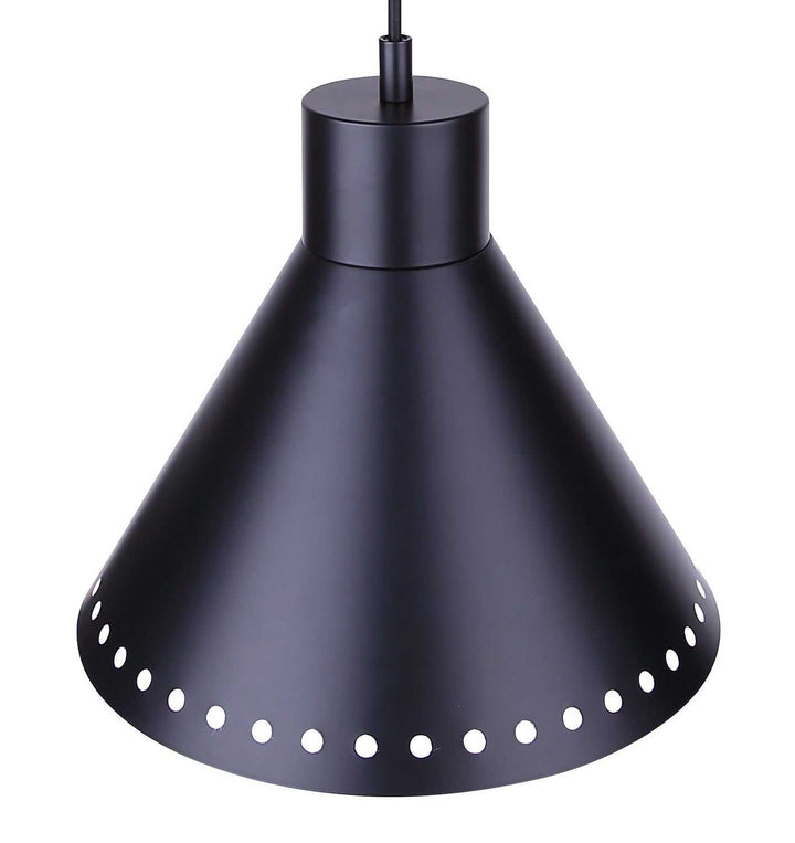 Albie One Light Pendant in Matte Black Canarm Canada