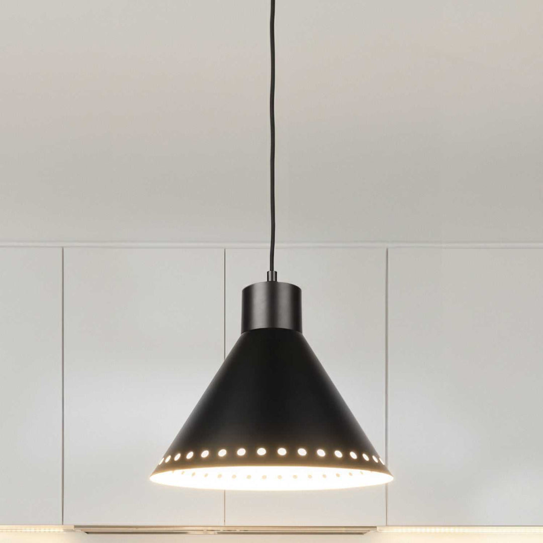 Albie One Light Pendant in Matte Black Canarm Canada