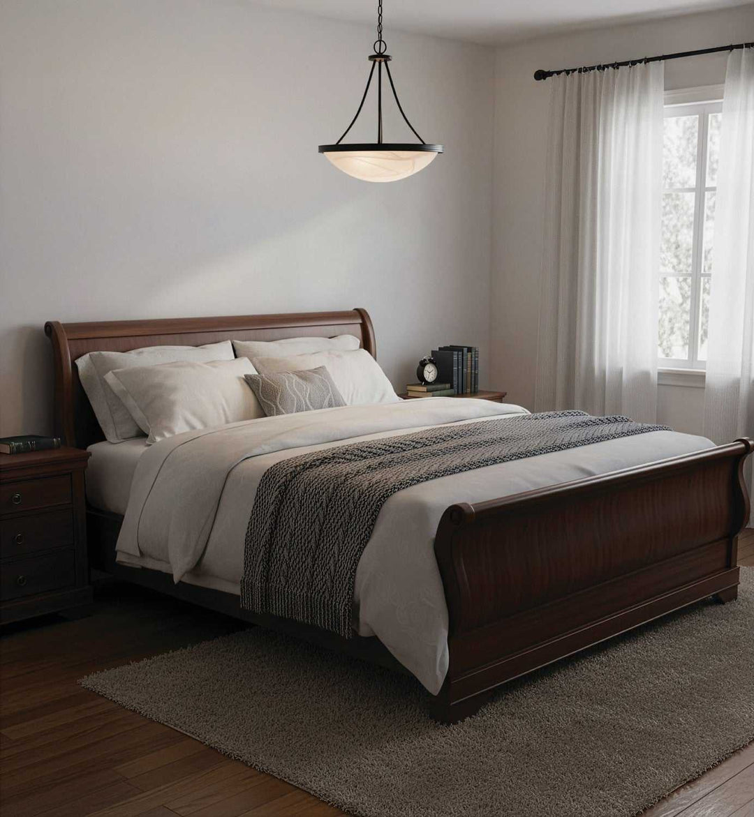 Devon Three Light Chandelier in Matte Black Canarm Canada