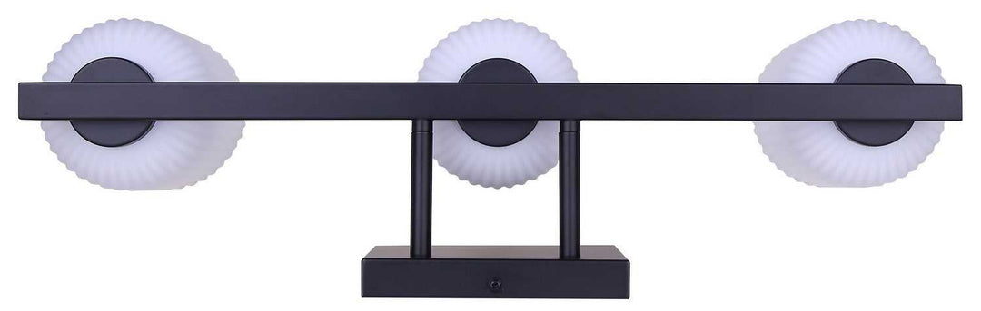 Bram Three Light Vanity in Matte Black Canarm Canada