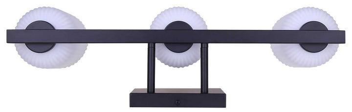 Bram Three Light Vanity in Matte Black Canarm Canada