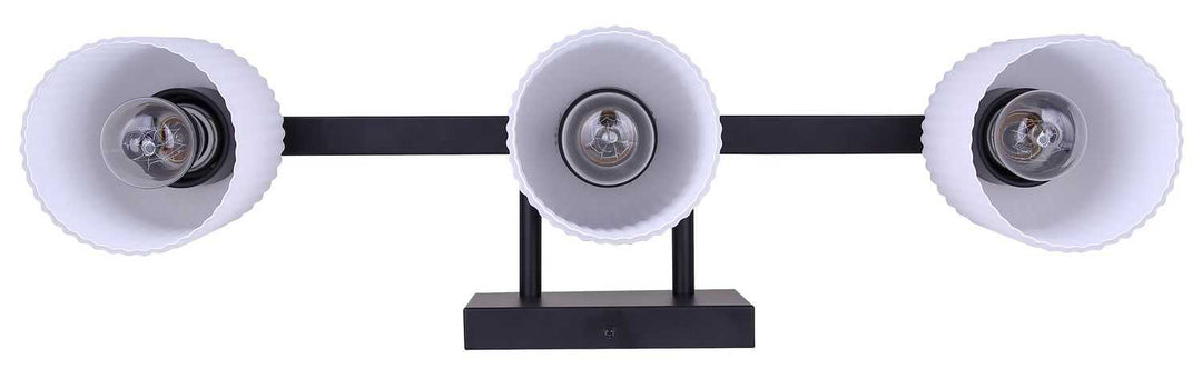 Bram Three Light Vanity in Matte Black Canarm Canada