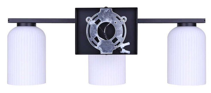 Bram Three Light Vanity in Matte Black Canarm Canada
