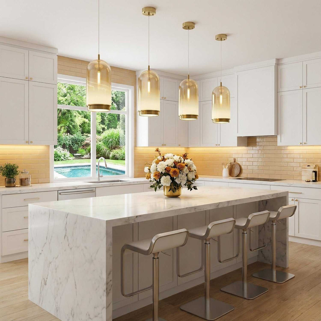 Nebulosa LED Pendant in Brass Artcraft Canada