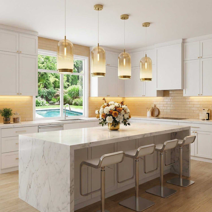 Nebulosa LED Pendant in Brass Artcraft Canada